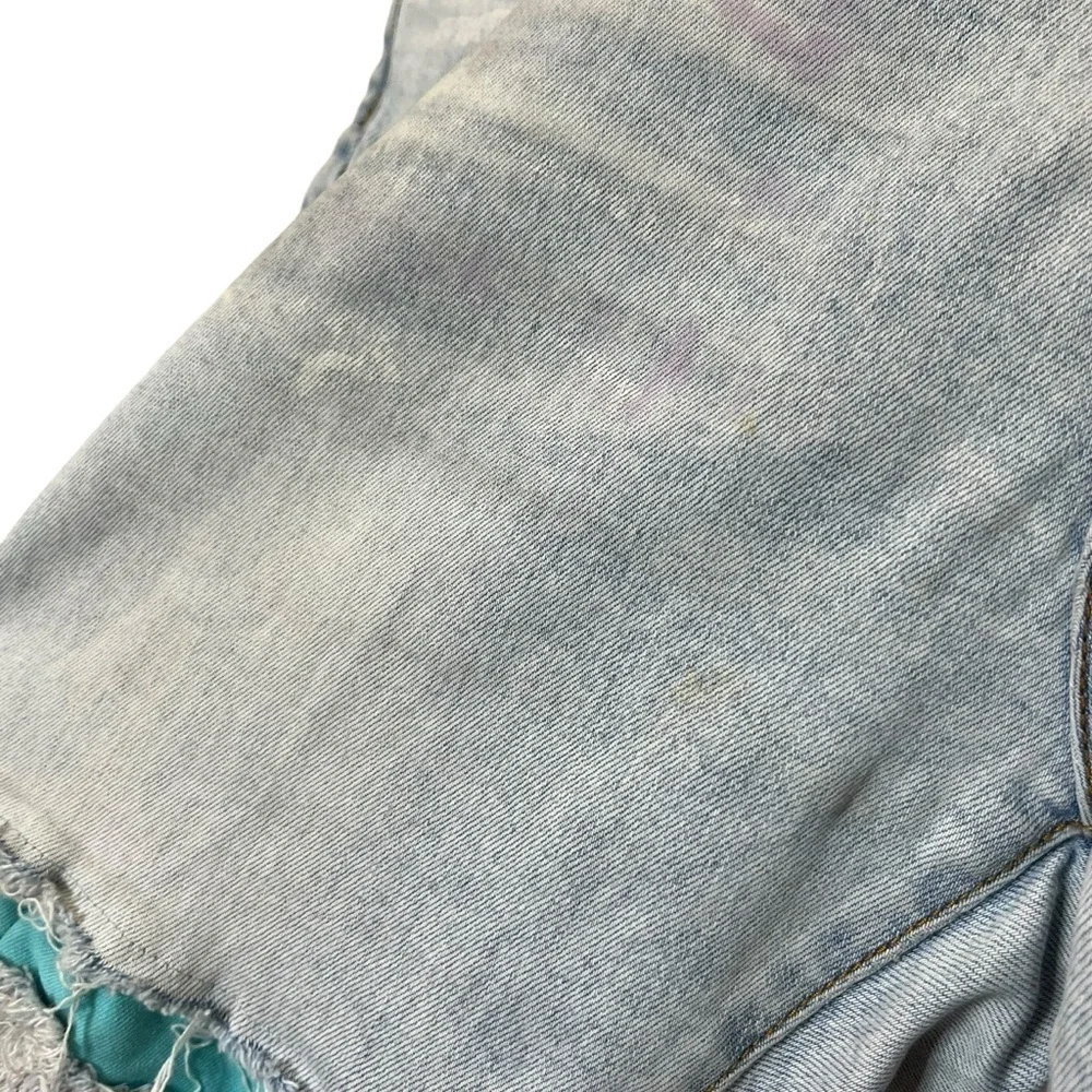AMIRI Painter Distressed Skinny Jeans Men's Size 36 Blue Tie‎ Dye Paint Spots